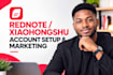 rednote account setup rednote marketing and promotion redbook xiaohongshu