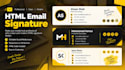 create custom clickable html email signature, outlook signature
