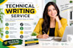 write technical documentation, user manuals, and sops