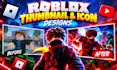 roblox horror simulator battleground youtube thumbnail and game icon designs