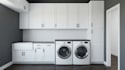design laundry room cabinets in mozaik