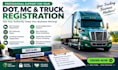 set up dot, mc, and truck registration