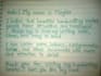 write anything with my beautiful hand writing