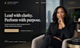 design wix executive coach website squarespace leadership coaching website