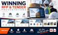 rfp tender bid presentation, proposal powerpoint, construction engineering firms