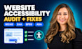 manually audit and fix website accessibility for wcag 2 1 aa, eaa, bfsg and ada
