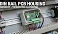 design custom din rail enclosure for pcb and electronics devices