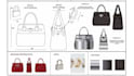 do custom ttote bag, backpack, handbag, sewing bag pattern tech pack bag design
