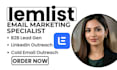 setup lemlist cold email outreach lemlist b2b lead gen linkedin outreach