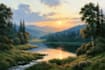 landscape oil painting art