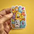 create cute doodles, illustration, sticker design