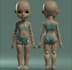 sculpt3d static figurine,bjd doll,keyjoint,socket mechanisms,human poses,3dprint