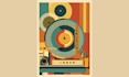 create unique bauhaus, retro and modernist poster designs