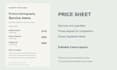 design editable canva flyers and price sheets