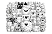 draw cute doodles designs stickers illustrations