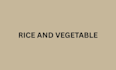 rice and vegetable rice vegetable