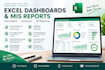 create professional excel dashboards and mis reports