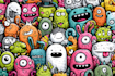 create cute doodles, illustration, sticker design