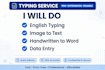 do fast typing work, pdf to word and image to word