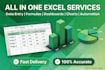 do professional excel data entry and spreadsheets