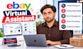 manage your ebay store as a virtual assistant