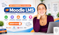 setup moodle lms, moodle customization, learndash elearning website courses