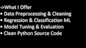 build machine learning regression and classification models in python