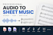 transcribe any instrument to professional sheet music