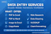 do a perfect data entry, word, PDF  typing  in 24 hours