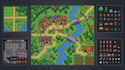 2d top down tileset and tilemap game environment isometric, top down game assets