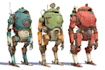 draw amazing character mecha robot illustration