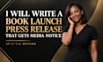 write a professional book launch press release that gets media notice
