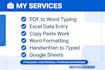data entry typing and formatting