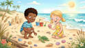 do handrawn children storybook illustration