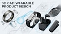 do 3d prototype smart ring, smart eyewear wearables 3d wristwatch cad models