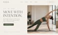 design wix yoga pilates website squarespace wellness healing website