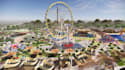produce amusement park concept, site plan layout, digital entertainment renders