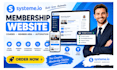 build a systeme io membership website and online course sales funnel automation
