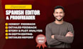 professionally proofread, edit your spanish text, novel, ebook, spanish content