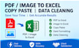 do accurate data entry, excel and web research