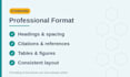 professionally format scientific documents and references