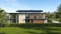 3d old property renovation, farmhouse exterior,tropical villa render, cgi garden