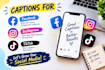 write engaging social media captions