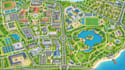 create campus map, school map, park map and facility wayfinding map