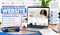 design redesign hostinger squarespace website blueshot godadddy domain setup