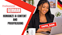 humanize your ai content into natural german and proofread it