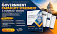 design a professional government capability statement, government contract