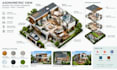 create stunning axonometric illustrations with textures and details