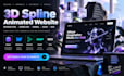 design 3d spline animation model website interactive webflow webgl gsap wix hero