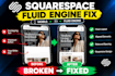 fix squarespace mobile layout, fluid engine grid and responsive issues